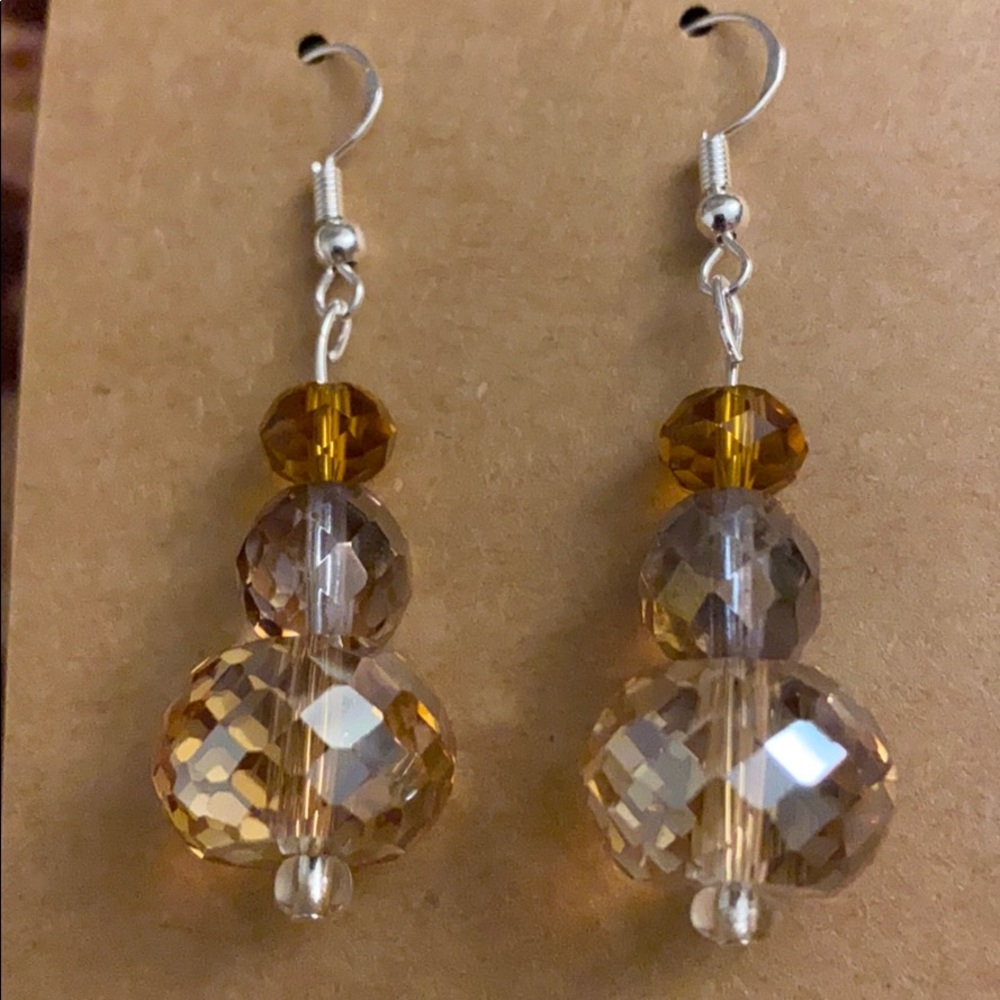 Beautiful Gold Iridescent Earrings